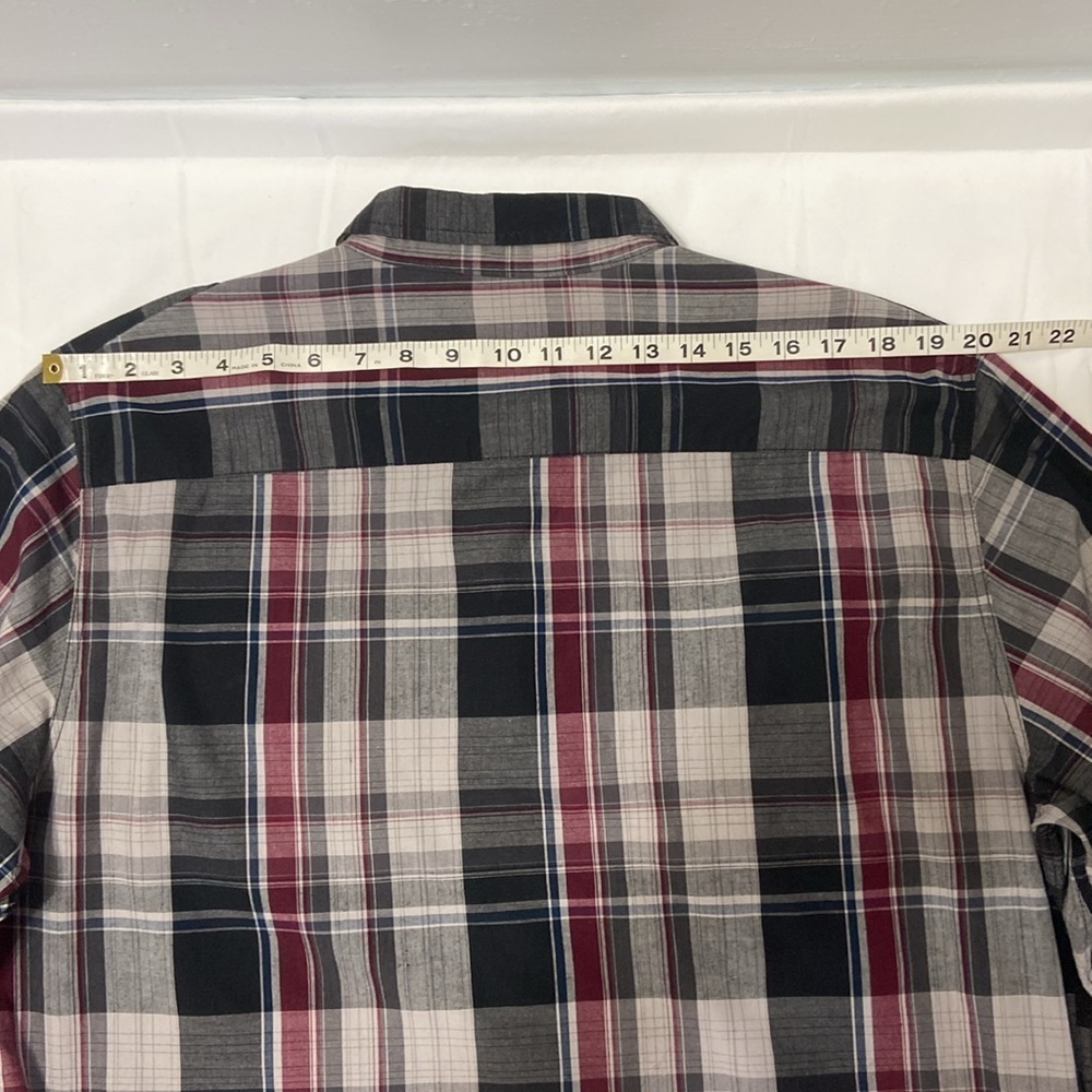 EIGHTY EIGHT,PLATINUM,LONG SLEEVE, RED,BLACK & GRAY,CHECKERED,MEN SHIRT,SIZE XXL - Picture 3 of 14